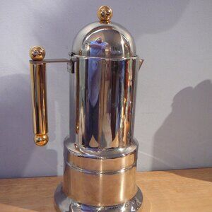 18/10 Stainless Steel Espresso Coffee Pot Stovetop Italy  8-10 cups 14 oz